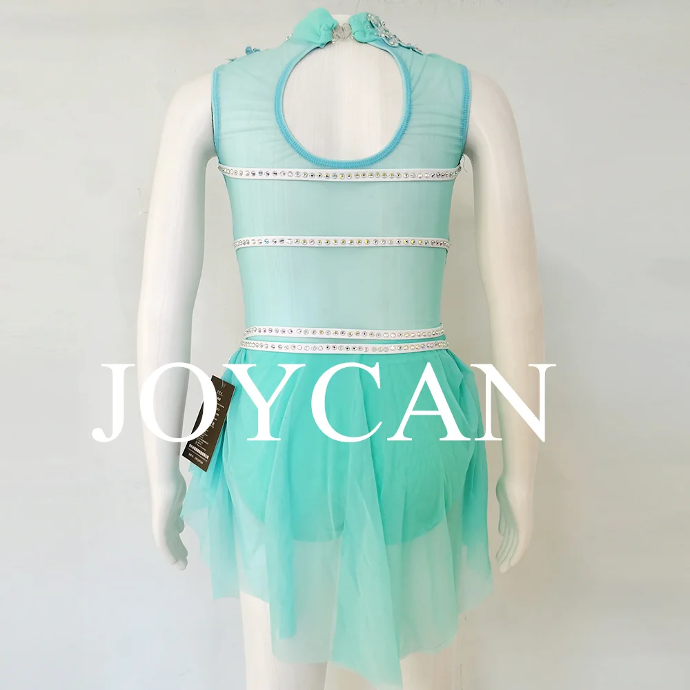 JoyCan فستان رقص غنائي الفيروز ملابس رقص الجاز القطب الرقص ملابس فتاة أداء التدريب