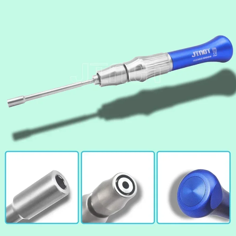 

Dental Orthodontic Screwdriver Handle Kit - For Dentist Implants Self Drilling Anchors - Hexagonal Head Wrench Screwdriver Set