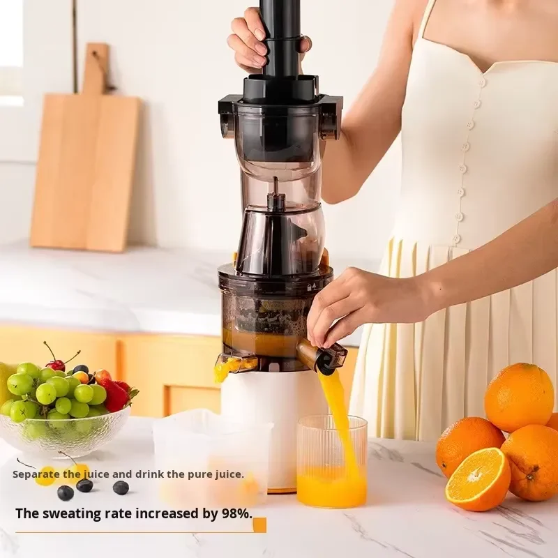 Large Caliber Original Juice Extractor Multi-Functional Pulp Juice Separation Fresh Fried Juice Portable Juicer EU Plug
