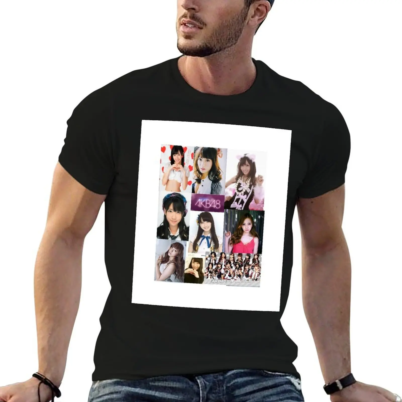 

AKB48 MONTAGE T-Shirt t shirts designer t shirt man designer t shirt man plain T-shirt