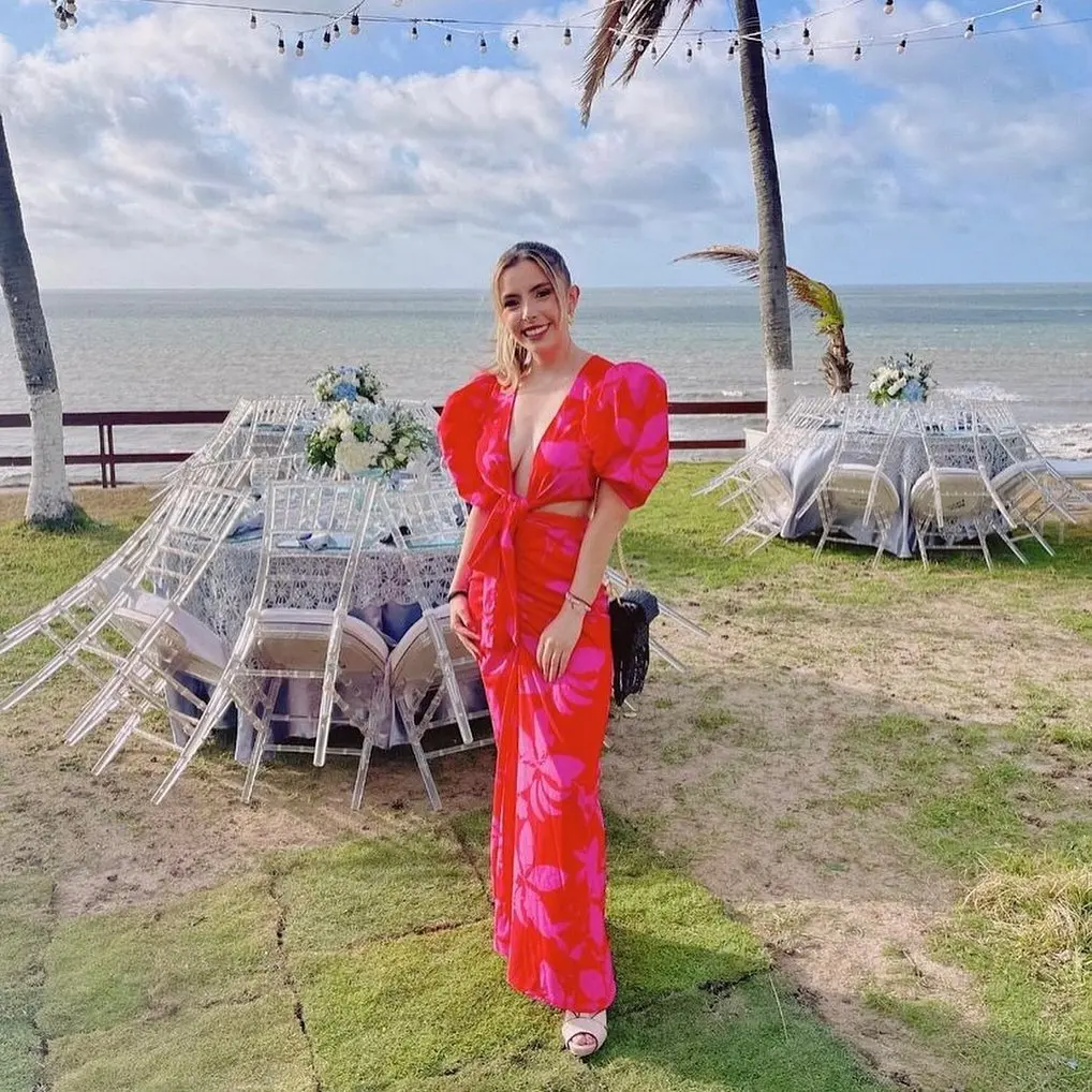 New In Colorful Elegent Long Dresses For Women 2024 Summer New In Long Sleeves Chic Gown Robe Ladies Dress Female Holiday Dress