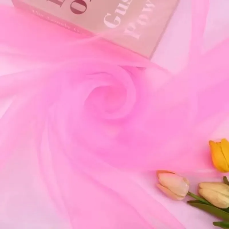 New Multi Color Exquisite Lightweight Transparent Soft Skin Friendly Silk Scarf, Performance Prop Silk Scarf Decorative Material