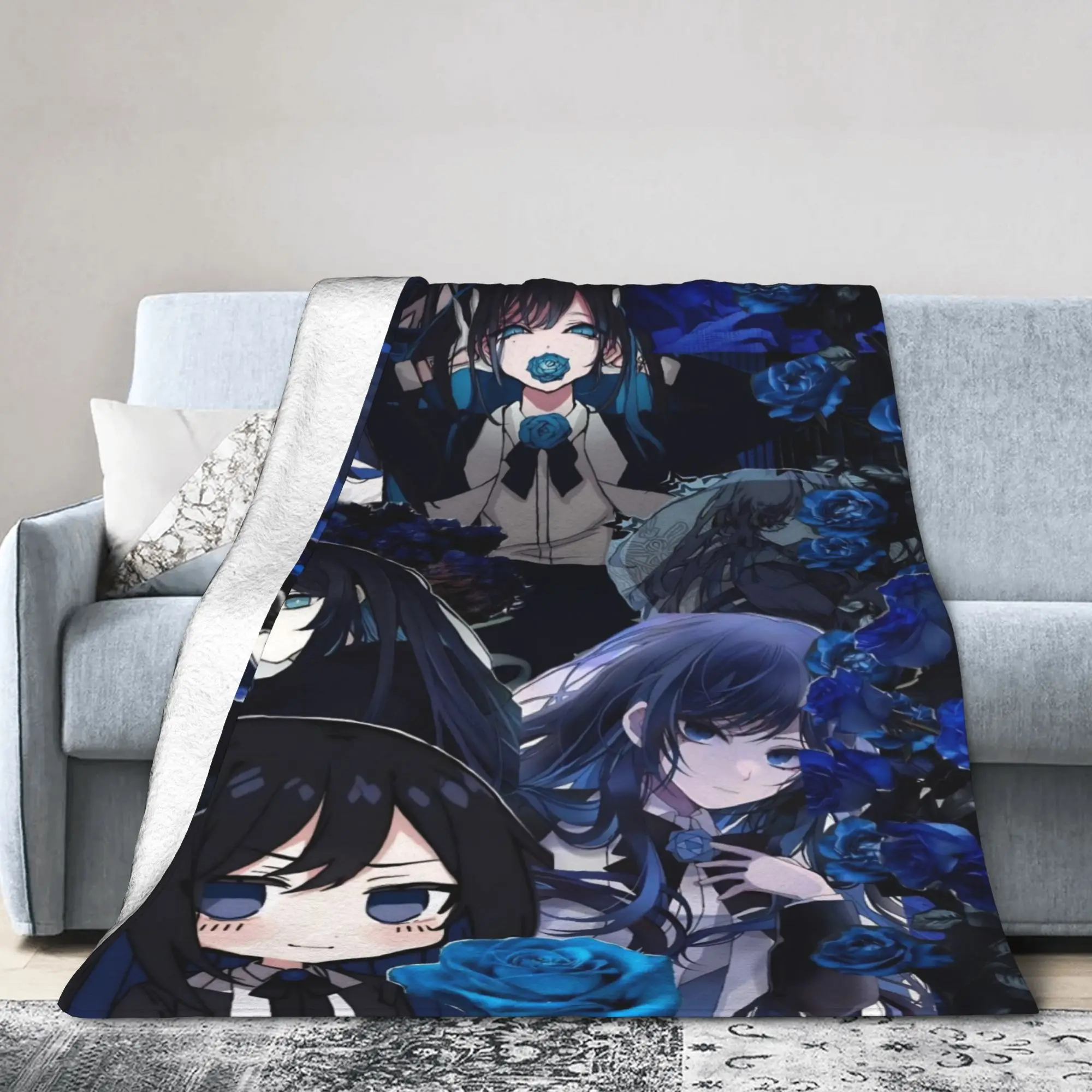 Ado Tour Singer Knitted Blanket Flannel  Lightweight Thin Throw Blankets for Car Sofa Couch Bedspread