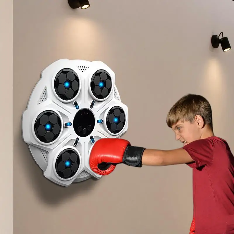 Boxing Machine Portable Wall Mount Smart Boxing Training Interactive Boxing Music Workout Machine Wall Boxing Punching Pad