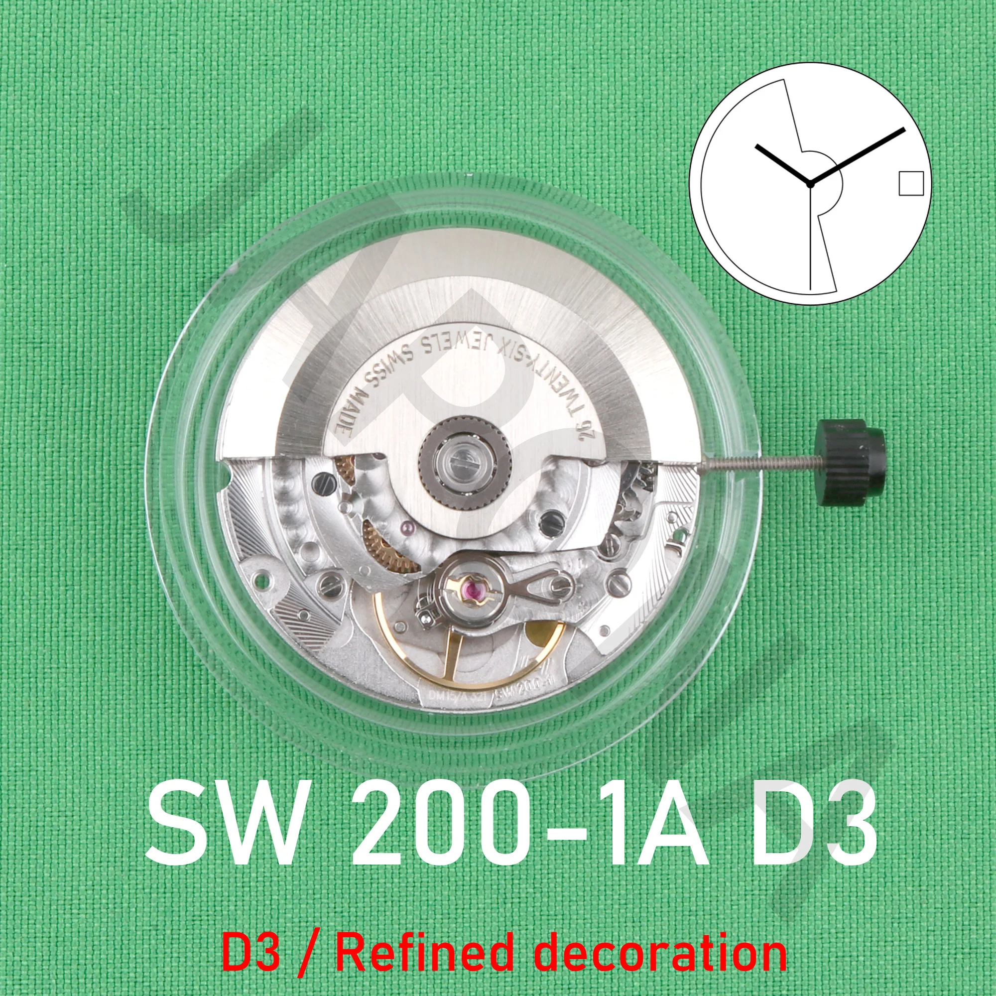 Sellita SW200 movement SW200-1A D3 (refined decoration) Swiss original mechanical movement calendar three needle automatic