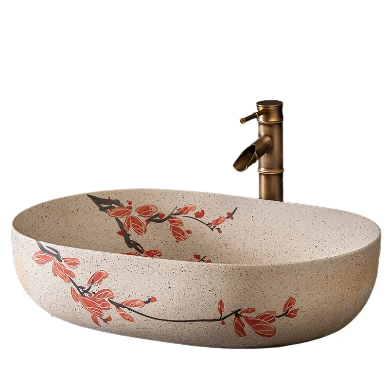

Chinese basin antique hotel washbasin toilet household sink retro ceramic washbasin