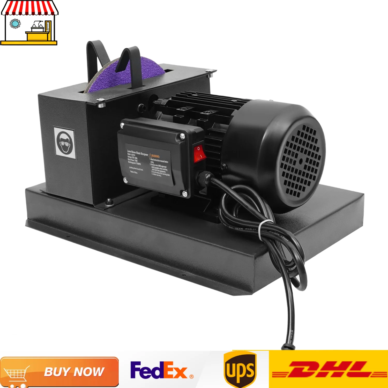 

Точилка для лезвий газонокосилки | Машина для полировки лезвий сельскохозяйственного инструмента 500 Вт/750 Вт для высокого/низкого подъема, газона и плоских лезвий