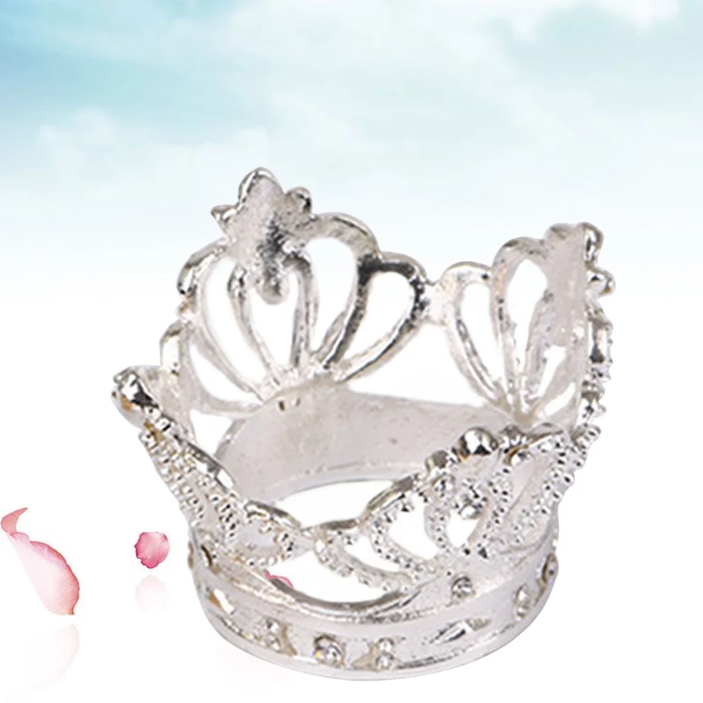 

1 pc Alloy Diamond Crown Napkin Ring Silver Serviette Holder For Wedding Party Hotel Table Decoration Crown Napkin Buckle Fine