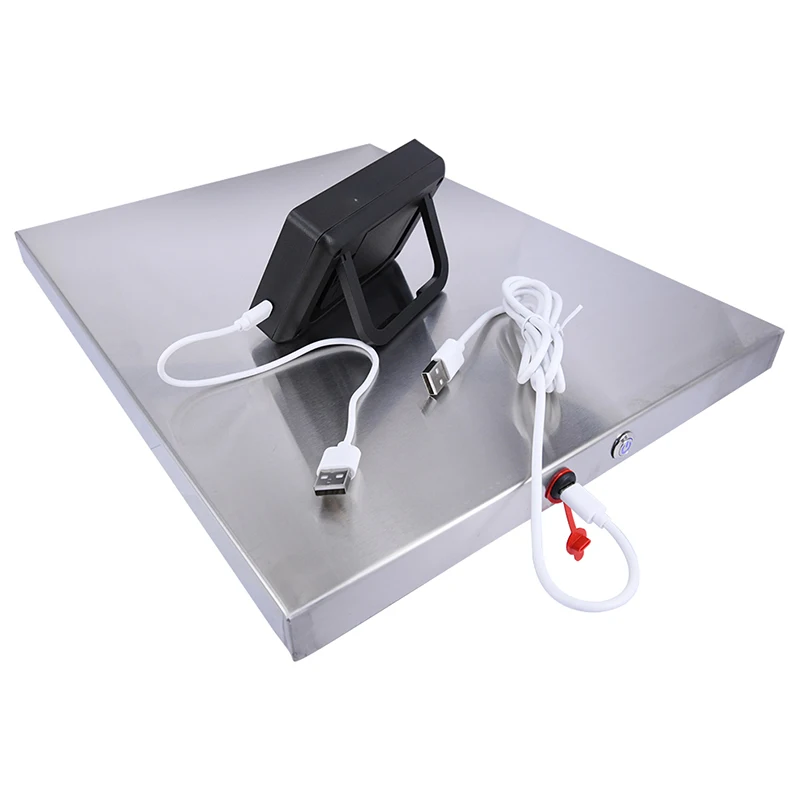 300Kg 660lb Stainless Steel Platform Type C Rechargeable Wireless Digital Weighing Postal Transportation Scale