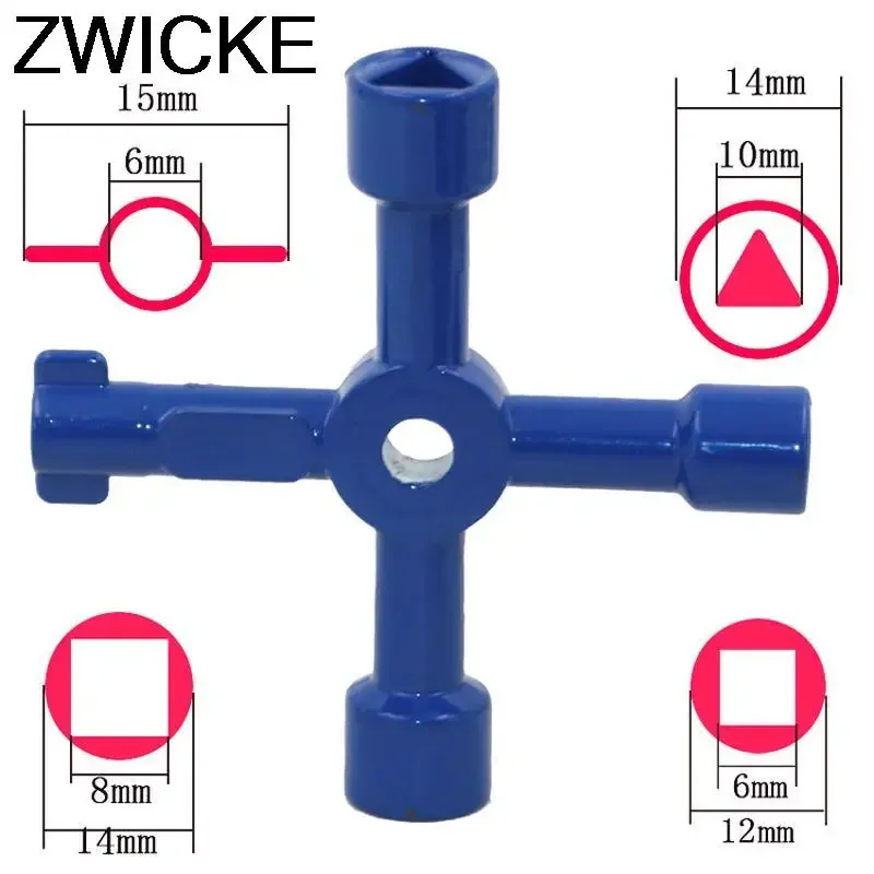 High Quality Multi-functional Electric Control Cabinet Triangle Key Wrench Elevator Water Meter Valve Square Hole  New