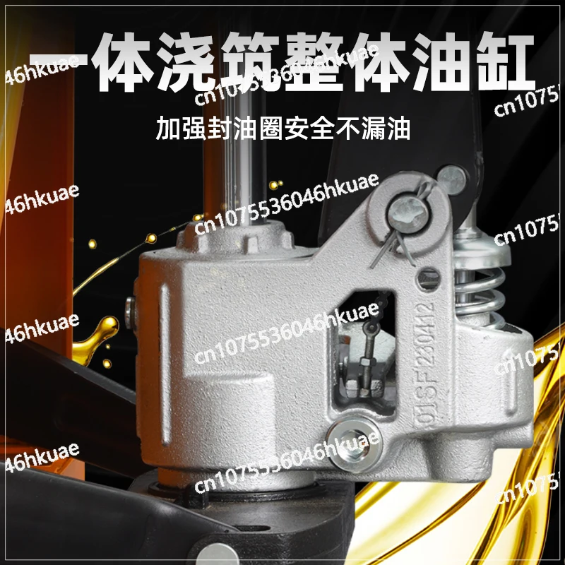 2/3/5 ton cattle pallet loading and unloading truck forklift hand push lift trailer, forklift manual hydraulic truck