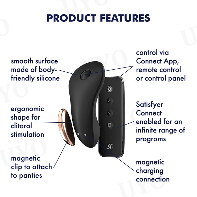 Satisfyer Little Secret Connect App Magnetic wearable vibrator remote control clitoral stimulator couple vibrators for women UYO