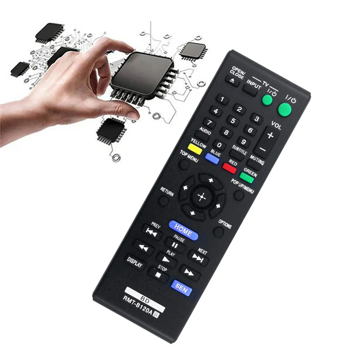 OIIRGO-RMT-B120A Pilot zdalnego sterowania do odtwarzacza DVD Sony 3D Blu-Ray Disc BDP-S5100 BDP-S1100 BDP-S3100 BDP-S190 BDP-S590