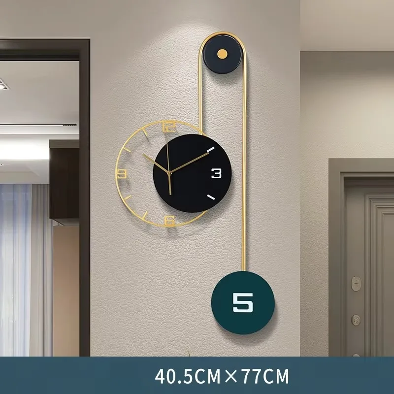 Unique Aesthetic Wall Clocks Modern Living Room Kitchen Large Wall Clock Minimalist Designer Orologio Da Parete Decorative