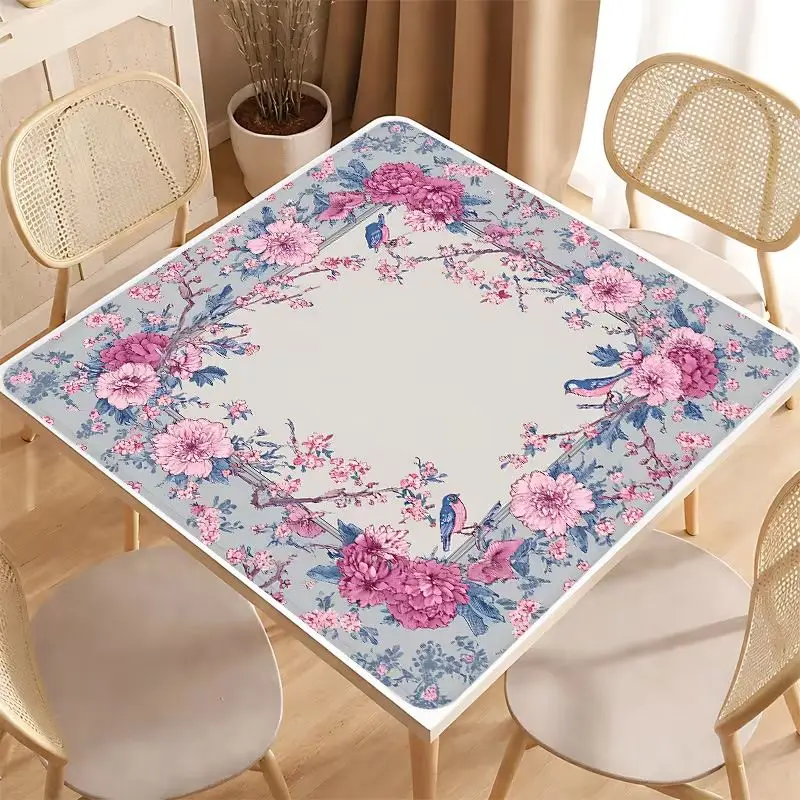 Charleston Retro Decorative Art Board Mahjong Table Mat Anti-Slip Noise Reduction for Card Game Table Playing Room Home Decor