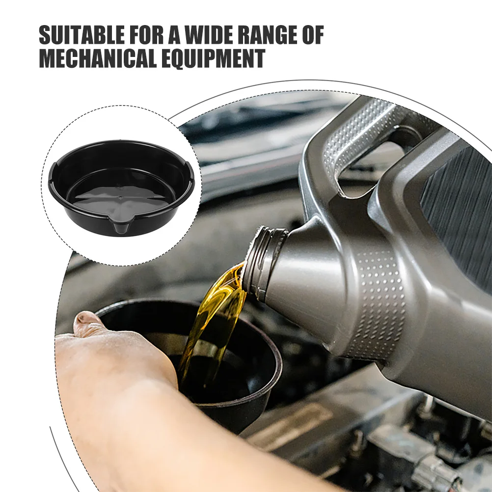 2 قطعة مجموعة صينية تصريف الزيت الثقيلة البلاستيك منع الانسكاب كبير قابلة لإعادة الاستخدام النفط الصيد عموم السيارات صينية استنزاف السوائل #3