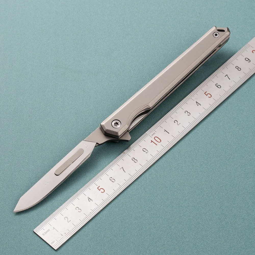 

Stainless Steel Mini Folding Knife Surgical Knife Multifunctional Portable Knives