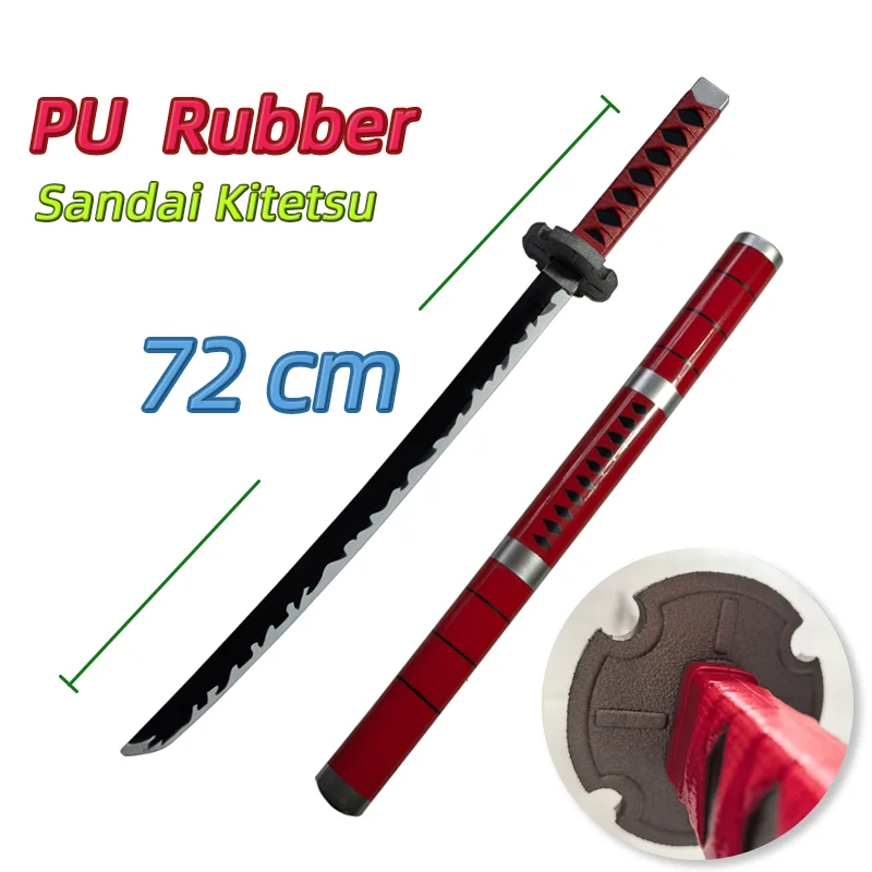 1:1 Cosplay Roronoa Zoro Katana Sword 72cm PU Qiu Shui Sword Yuki Samurai Weapon Party boy Gifts Role Playing model