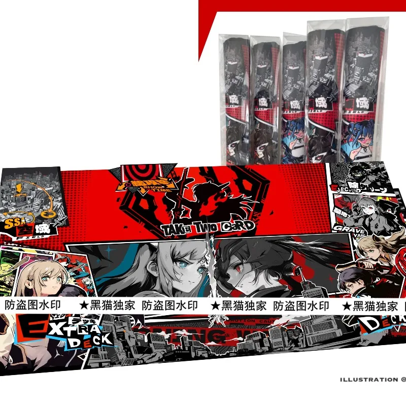 Yu-Gi-Oh! Clown Clan New Face 600x350mm Trading Card Playmat Clown Clan Meteor 2mmNoSeamEdge Battle Rubber Board Game Mat Toy view 5