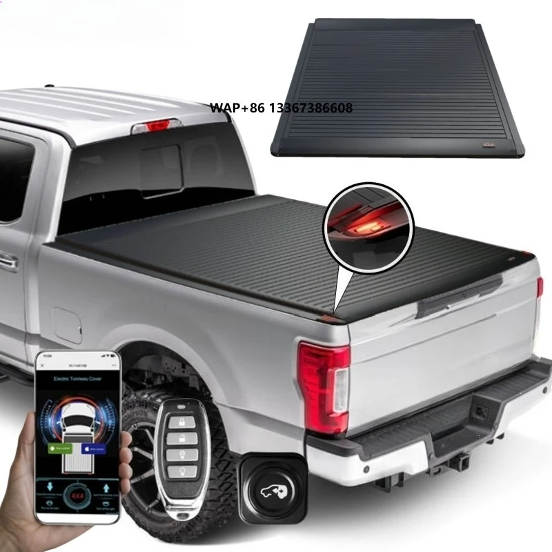 

Super Duty Electric Retractable Aluminum Rear Trunk Tonneau Cover Waterproof and Locking Truck Bed Cover