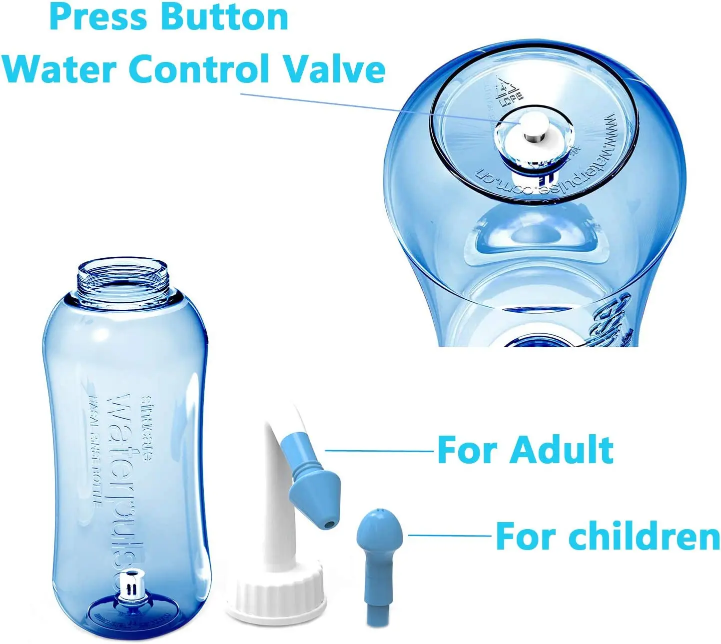 Nasal Irrigator Bottle rinse nasal wash bottle Cleaner Neti Pot Nose Cleaner Avoid Sinusitis Rhinitis Treatment 300 or 500ML