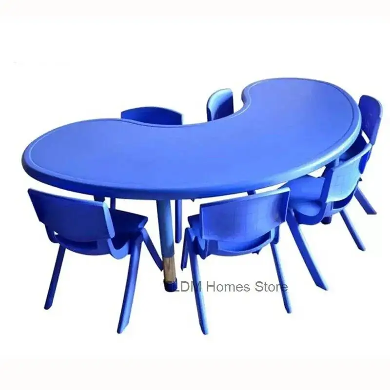 

Kids Plastic Study Home Bedroom Children Tables Furniture Writing Table Kindergarten Education Game Desk Child Eating Desks Bc