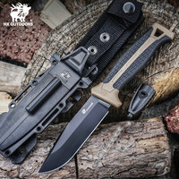 HX Outdoors Multifunctional Survival Knife Hunting Camping Knives D2 Blade With PP+TPR Handle 60Hrc Rescue Tool Dropshipping