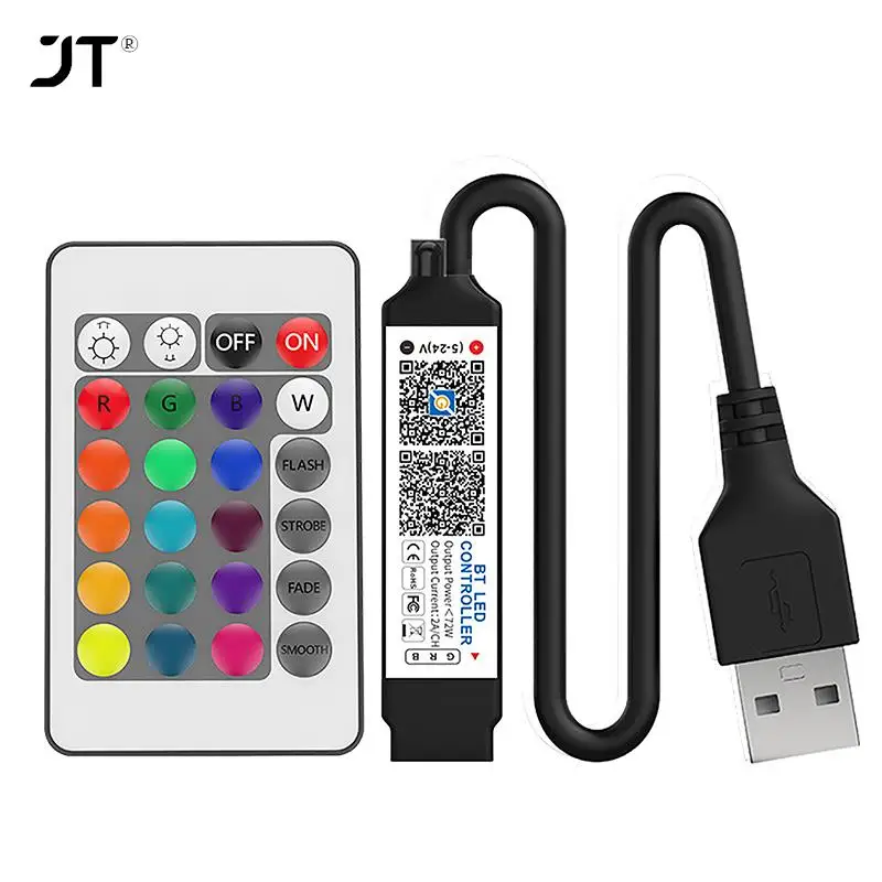 Innovative Mini Bluetooth Compatible Controller LED Light Strip Time Switch Multiple Music Mode For RGB Smart APP Control