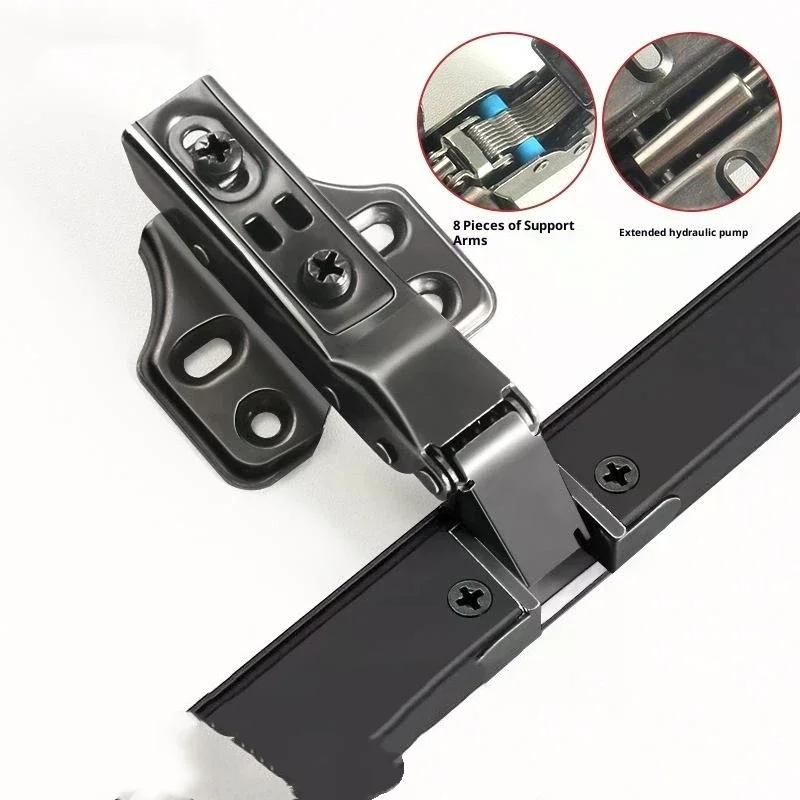 1PCS Aluminum Frame Glass Door Hinge, Bathroom, Kitchen, Wine Cupboard, Shoe Cabinet, Wardrobe, Bookcase Display, Furniture