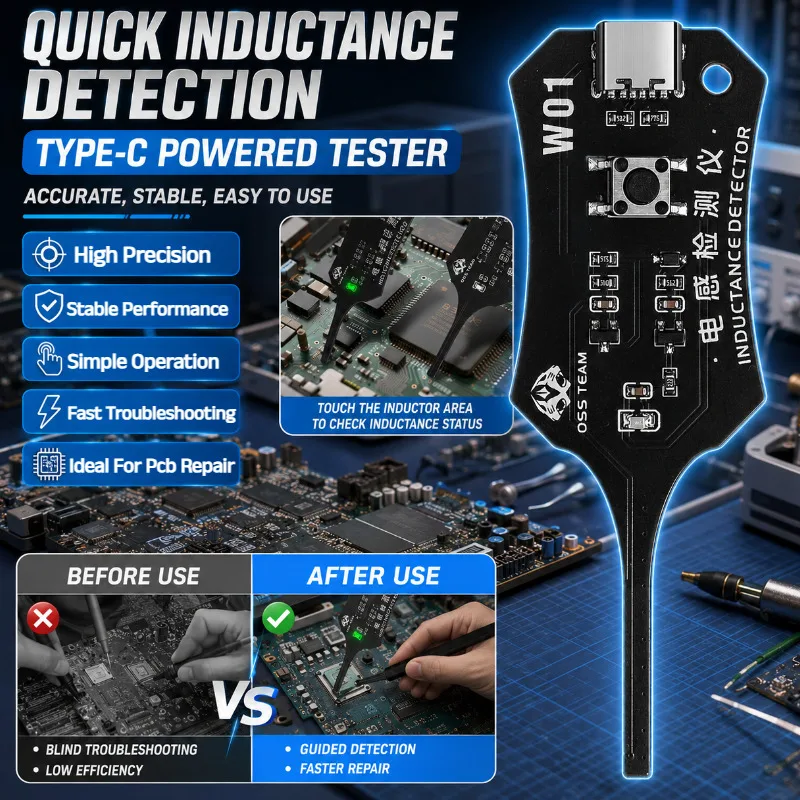 Mobile Phone Mainboard Repair Inductance Tester Electronic Component Measuring Instrument For Quick Circuit Fault Diagnosis
