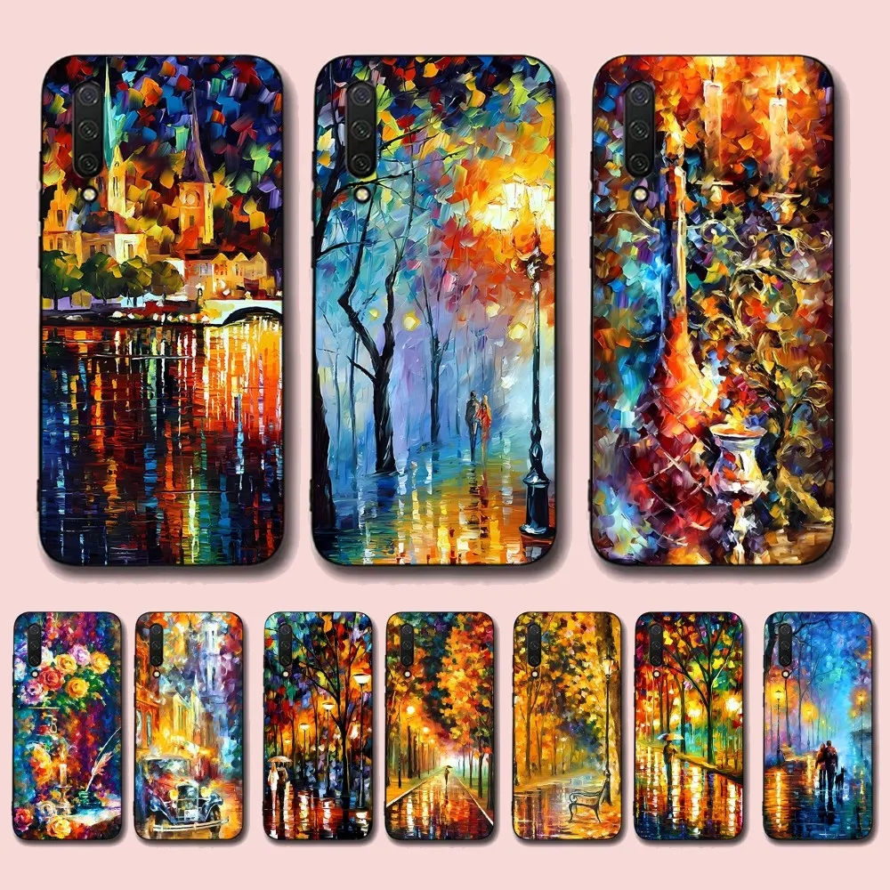 L-Leonid Oil A-Afremov Painting Phone Case For Xiaomi Mi 5X 8 9 10 11 12 Lite Pro 10T PocoX3pro PocoM3 Note 10 Pro Lite