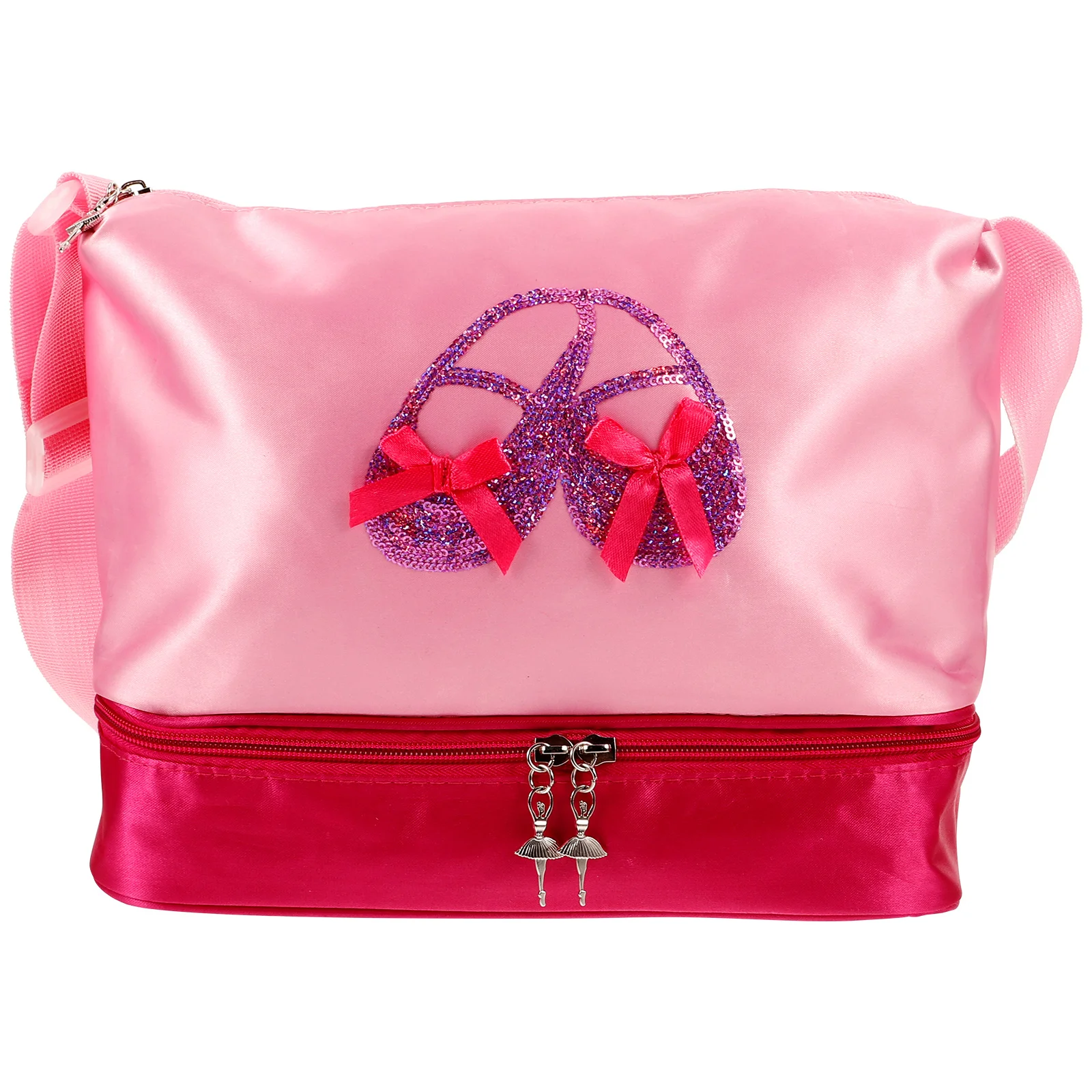 

Ballet Dance Shoulder Bag Portable Adjustable Strap Cute Dance Bag for Ballet Training Travel Storage