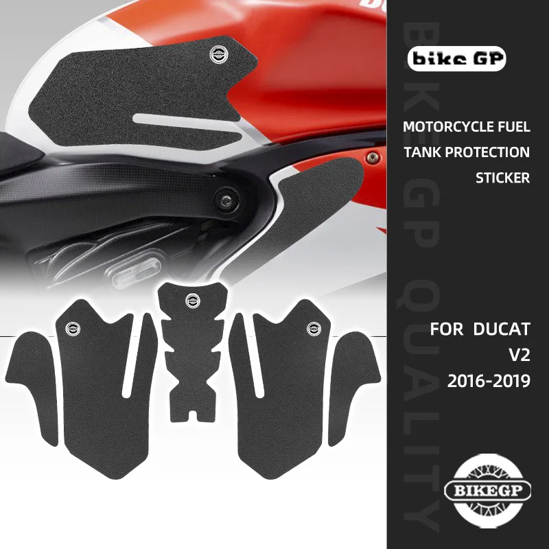 

Motorcycle Tank Pad Stickers For DUCAT Panigale V2 899 959 16-19 Rubber Scratch Resistant Protector Cover Graphics Kit pannier