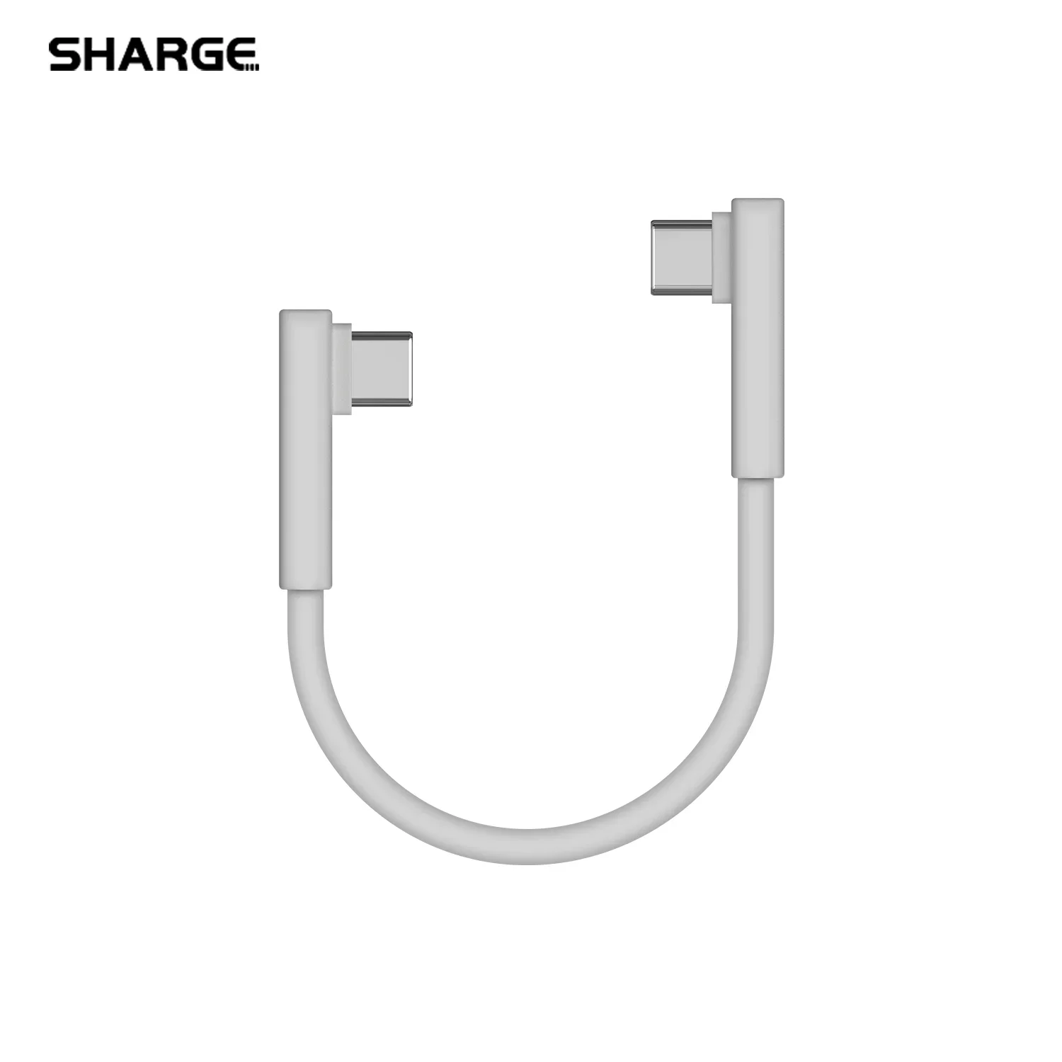 SHARGE L-shaped (Data & Charging) USB C to USB C Cable, 10Gbps Data Transfer 240W , 90 Degree Type C Cable for Disk Plus