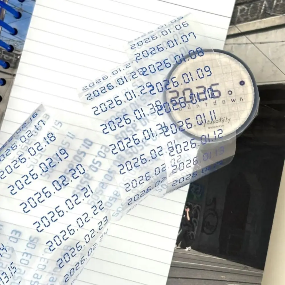 

Non-repeating 2026 Date Stickers Adhesive Tape 2026 Date Electronic Date Tape Sticker Date Washi Tape Schedule Notebook