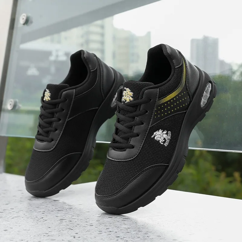 

2025 Fashion Men Shoes Breathable Soft Sole Casual Sneakers Lightweight Non-slip Men Shoes Large Size Mesh Versatile Tennis Shoe