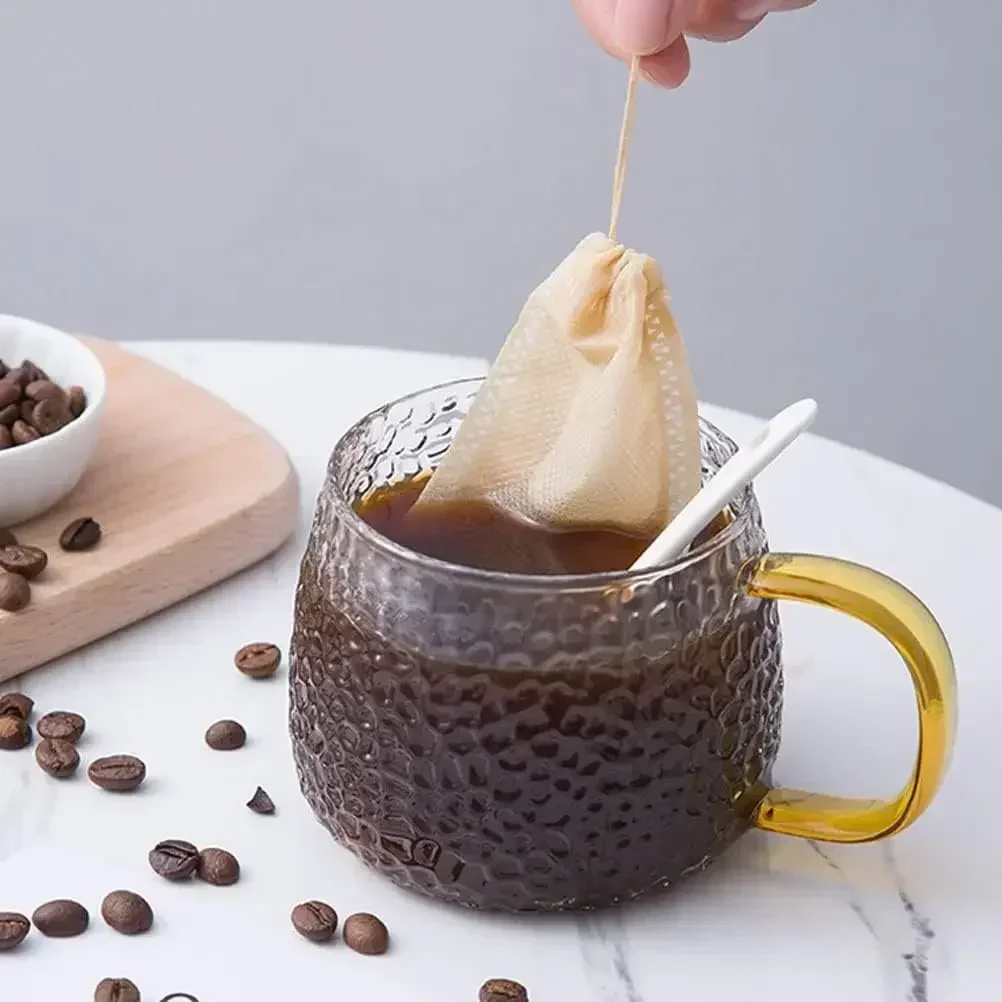 Non-woven Fabric Disposable Tea Filter Bags Empty Sealed Filters Bags with Drawstring Kitchen Teaware for Coffee Spice Wholesale