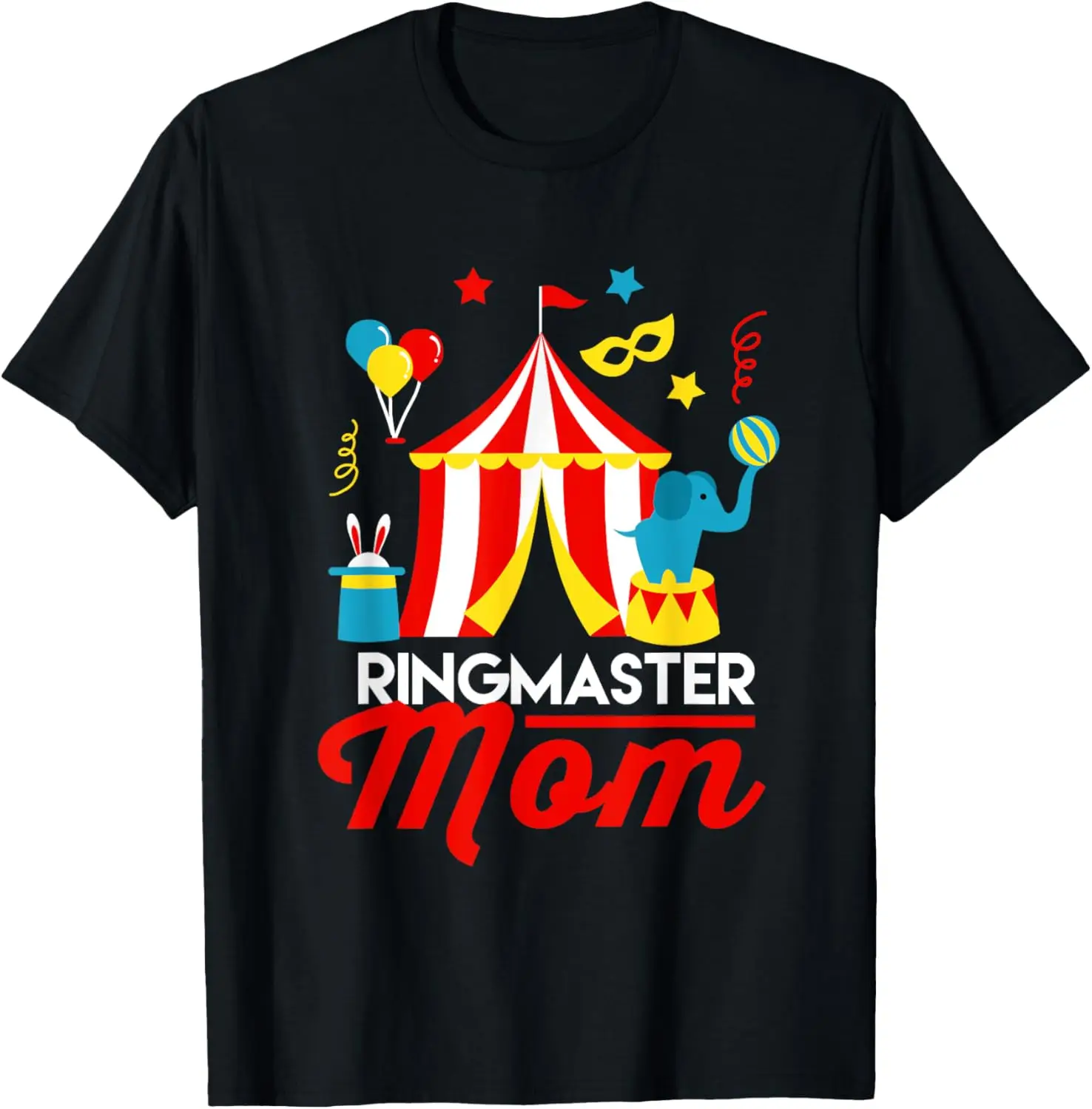 

Ringmaster Mom Circus Costume Carnival Birthday Party Kids T-Shirt