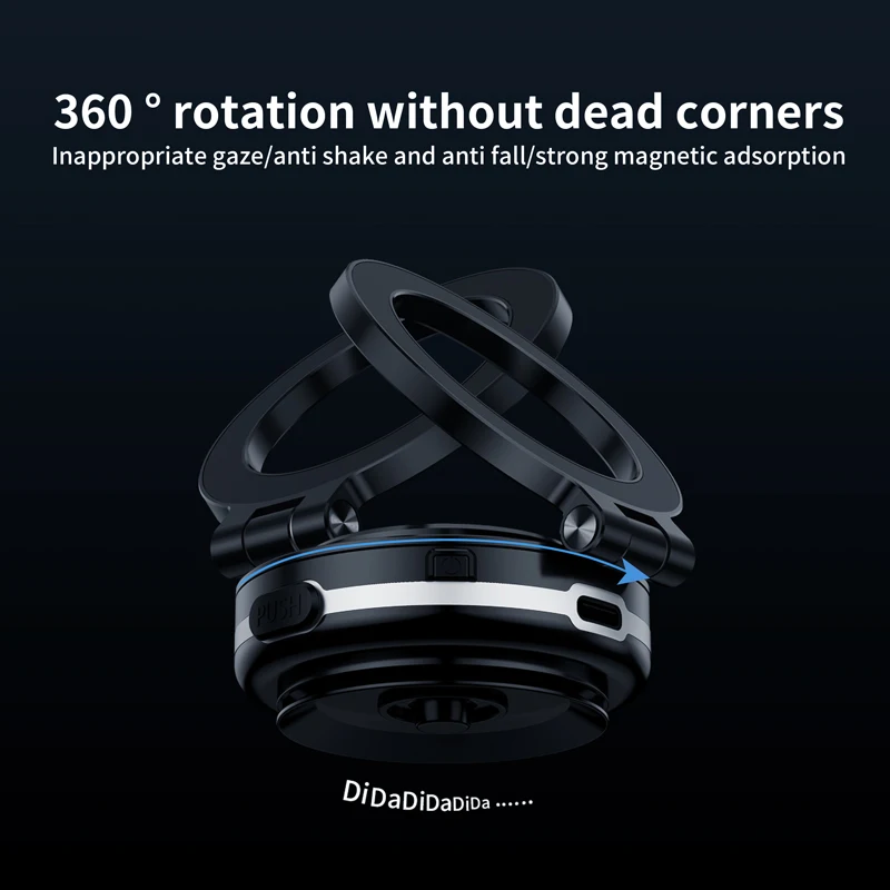 Magnetic car phone vacuum adsorption double-sided universal magnetic phone holder smartphone stand