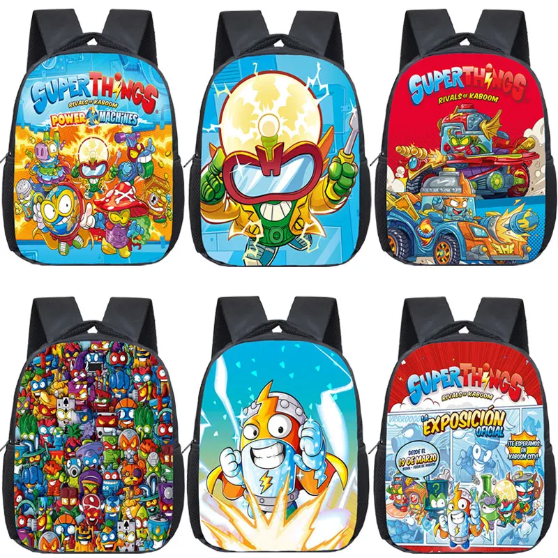 Super Zings Kindergarten Backpack Children Cartoon Primary School Bag Baby Bookbag Boys Girls SuperThings Rucksack Kids Mochilas