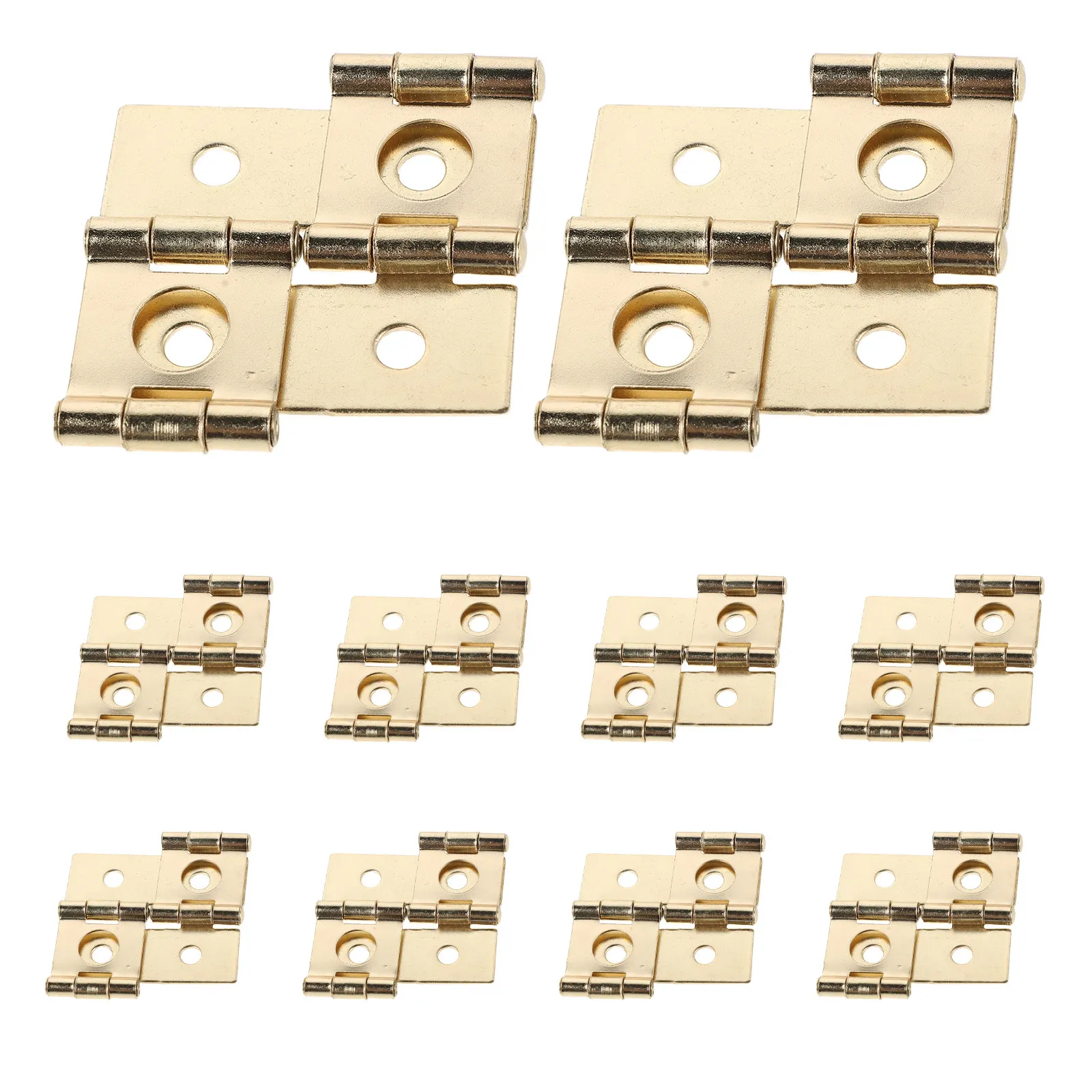 

20Pcs Door Hinges Double Acting Vintage Style Metal Folding Screen Gate Hinges 47x47mm Smooth Silent Rotation 360 Degree