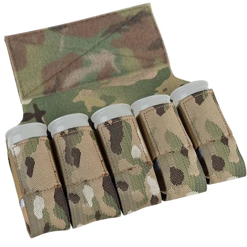 

Grenade M203 Quintuple Drop Pouches, Smoke Grenade Flash Bomb Bag Military Tactical Hunting Airsoft Magazine Holder Accessory