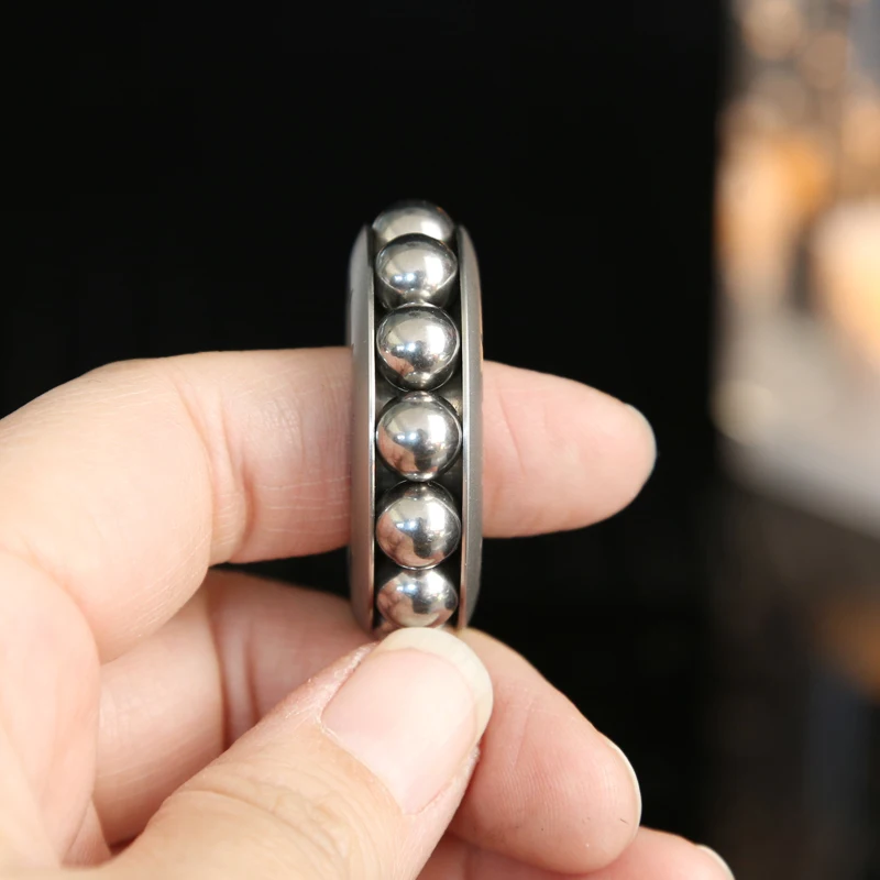 Anello meccanico a cricchetto Fidget in acciaio inossidabile Giocattolo EDC Haptic Punta delle dita Spinner antistress in metallo Giocattoli Fidget Regali per adulti