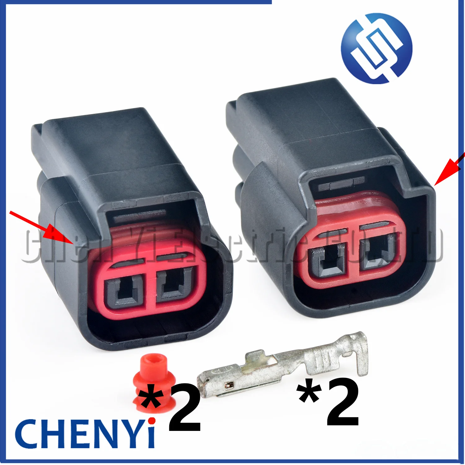 Conector de bobina de encendido automotriz de 2 pines, enchufe de arnés del sensor de posición del árbol de levas E-3979 WPT-905 8U2Z-14S411-EA para Ford Lincoln