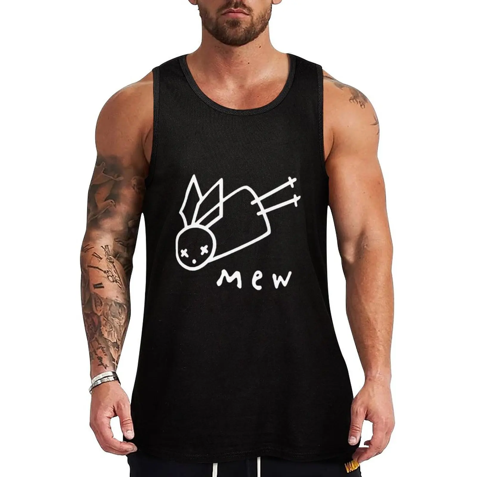 mew band Tank Top Breathable Tank Top Moisture Wicking Sleeveless Shirt