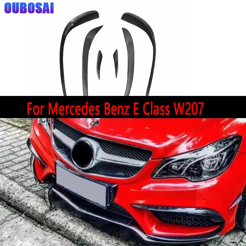

Для Mercedes Benz E Class W207 E200 E300 2014-2016 ветер из углеродного волокна, противотуманная фара, вентиляционное отверстие, декоративная полоса, комплект кузова