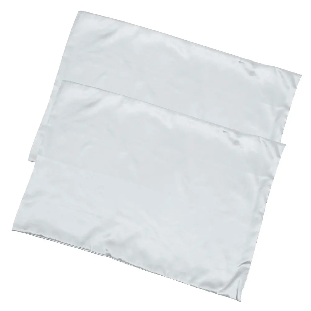 

Ice Silk Pillowcase Replacement 50x91CM Cushion Cases Camel Color Zipper Polyester Cooling Solid Bedroom Cushion Cases