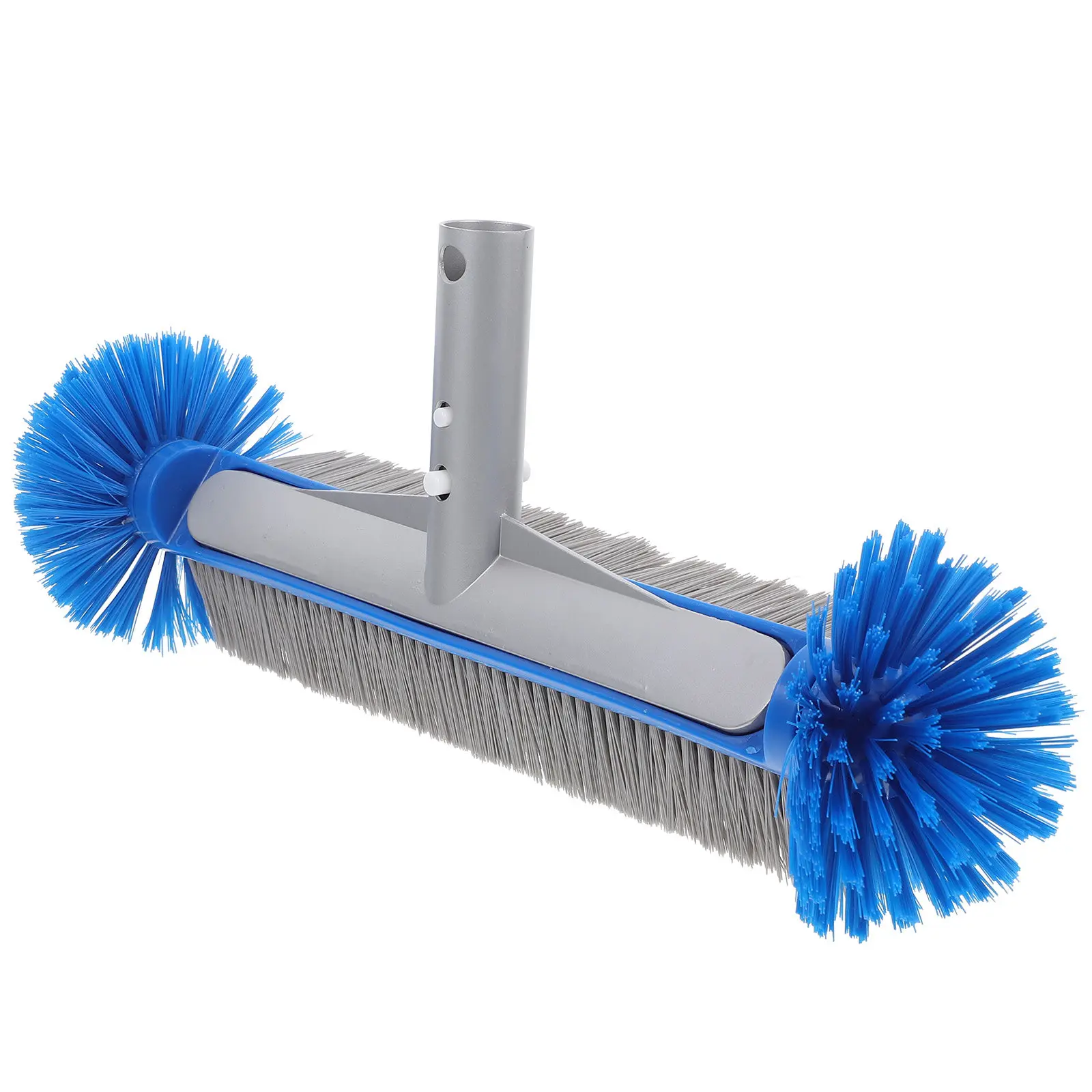 Pool Cleaning Brush Heavy Duty Gel Rubber Bristles Ergonomic Handle for Inground Above Ground Swimming Pools Concrete Tile
