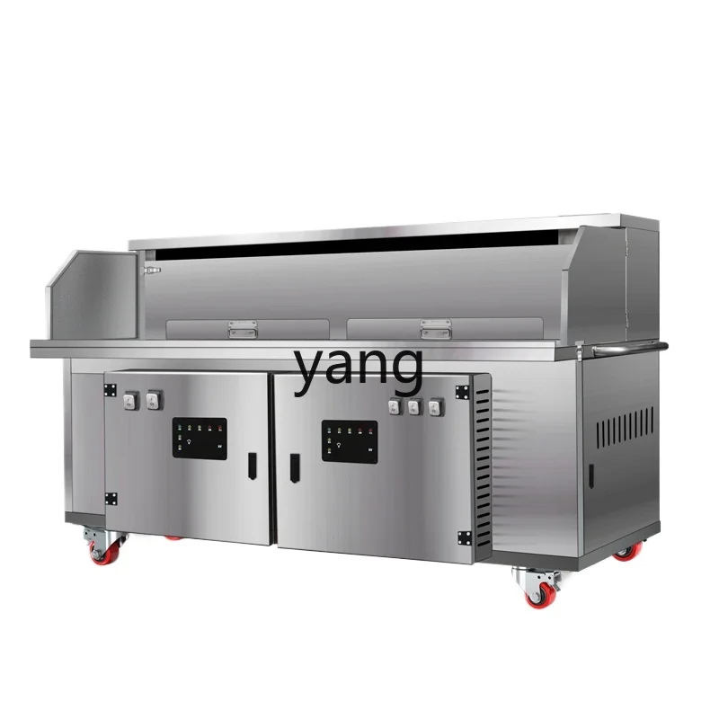 

LMM flat suction smokeless barbecue truck hydropower composite stall environmental protection purifier