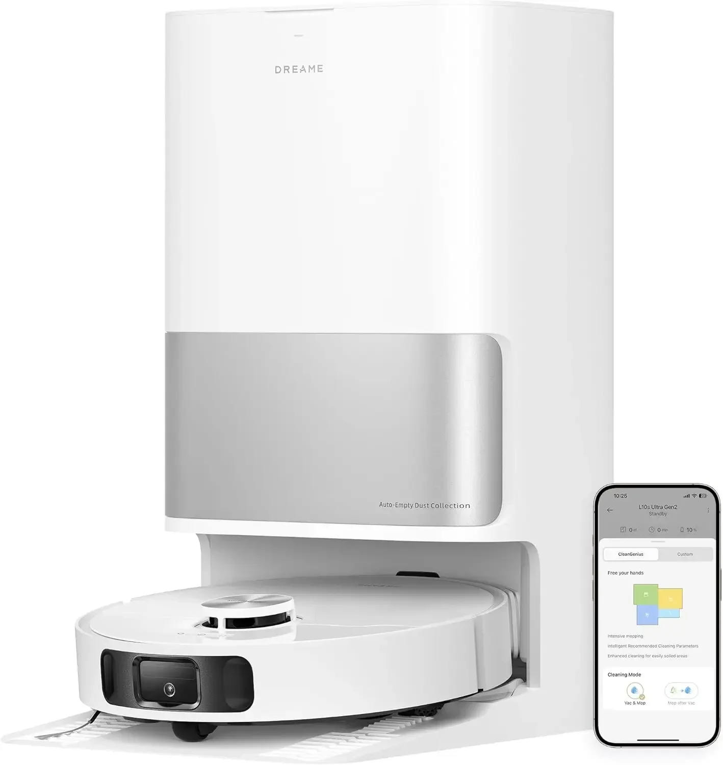 

brand new .DREAME L10s Ultra Gen 2 Robot Vacuum and Mop, 10,000Pa Suction, MopExtend Technology, All-in-One Base Station, Pet-Fr